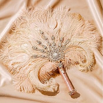 Amazon.com: BABEYOND Vintage Bridal Feather Bouquet 1920s